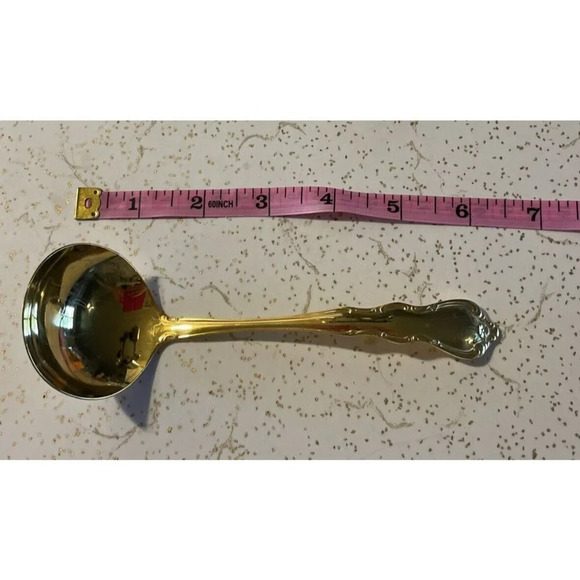 Wallace Gold Discretion Pattern Flatware Electroplate Serving Ladle Spoon NEW - Picture 5 of 5